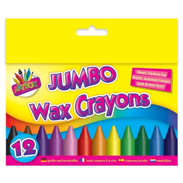 TALLON JUMBO WAX CRAYONS - PACK OF 12