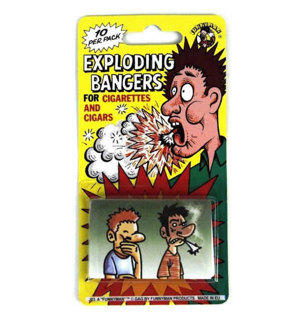 EXPLODING CIG CIGARS CIGARETTE 10 BANGERS LOADS PARTY PRANK FUN JOKE GAGS TRICKS