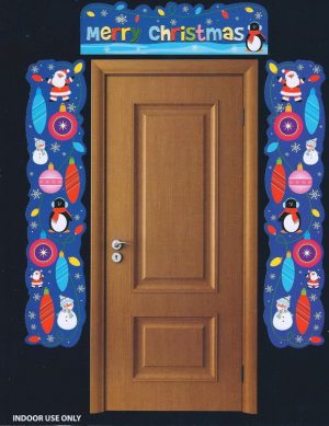 CHRISTMAS 3 PCS DOOR BORDER SET - XMAS CUTE DESIGN PARTY DECORATIONS BANNER