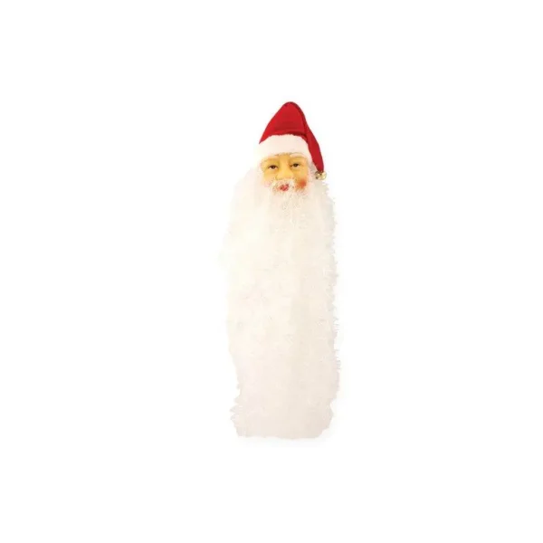 CHRISTMAS SANTA FACE WITH LONG BEARD WALL DOOR WINDOW TREE DECORATION HANGER ORNAMENT GIFT