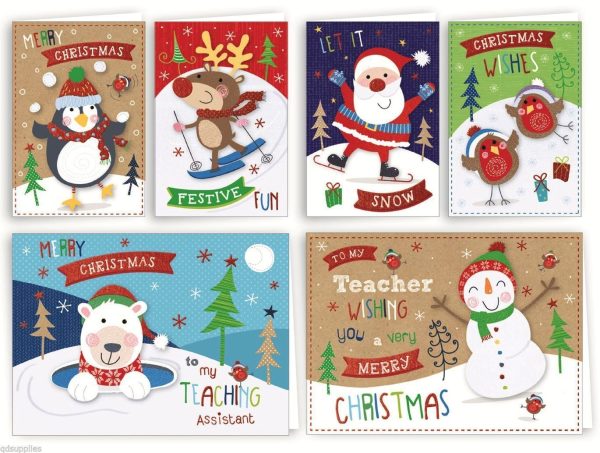 32 FOIL CHRISTMAS SCHOOL CARDS