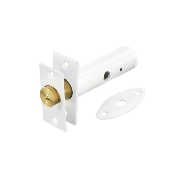 SECURIT S1063 WHITE SECURITY DOORBOLT 60MM