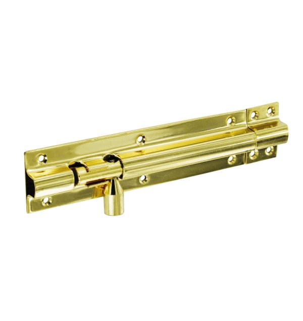 SECURIT S1525 BRASS DOOR BOLT 1 WIDE 100MM