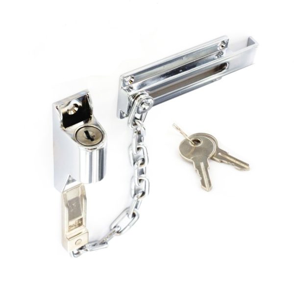 SECURIT S1633 LOCKING DOOR CHAIN CHROME 110MM