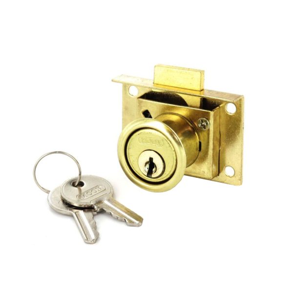 SECURIT S1678 DRAWER LOCK 2 KEYED EB 63MM