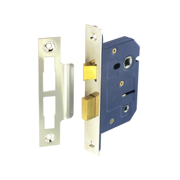 SECURIT S1836 BATHROOM LOCK NICKEL PLATED 63MM