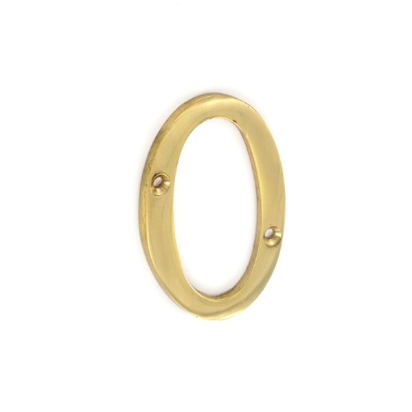 SECURIT S2500 BRASS NUMERAL NO.0 75MM