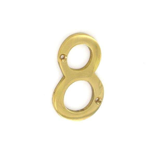 SECURIT S2508 BRASS NUMERAL NO.8 75MM