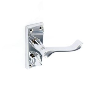 SECURIT S2703 CHROME SELF COLOUR ROLL PRIV HANDLES 115MM PAIR