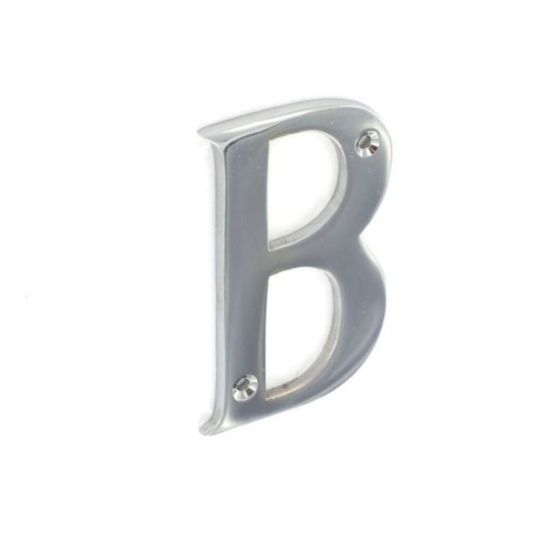 SECURIT S2959 CHROME LETTER B 75MM