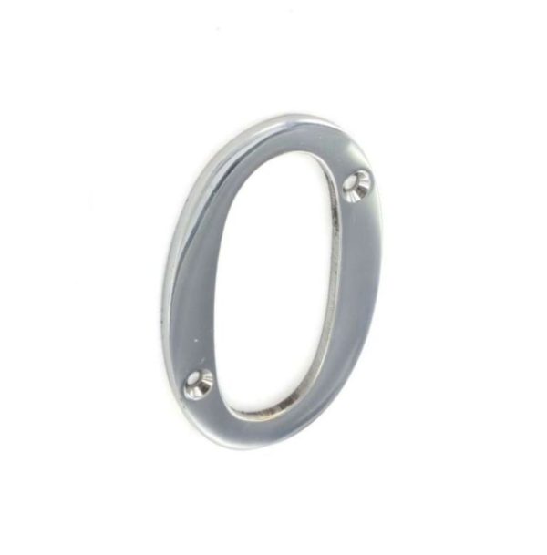 SECURIT S2960 CHROME NUMERAL NO.0 75MM