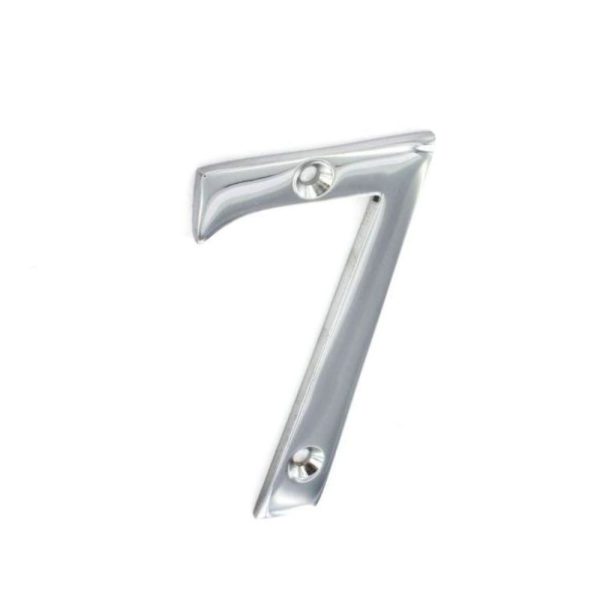 SECURIT S2967 CHROME NUMERAL NO.7 75MM