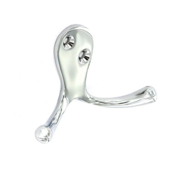 SECURIT S2982 CHROME DBL ROBE HOOK 75MM