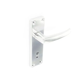 SECURIT S3071 ALUMINIUM LOCK HANDLES BRIGHT 150MM PAIR