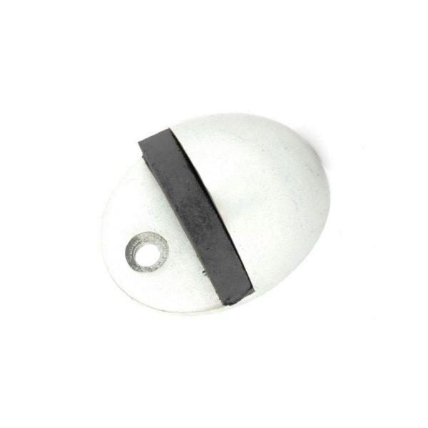 SECURIT S3155 ALUMINIUM OVAL DOOR STOP 50MM