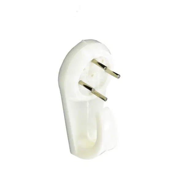 SECURIT S6209 HARD WALL PICTURE HOOKS WHITE 40MM PACK OF 2