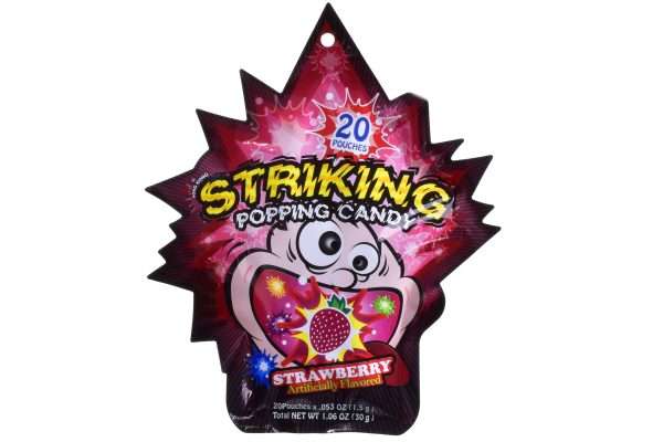 STRIKING POPPING CANDY - STRAWBERRY