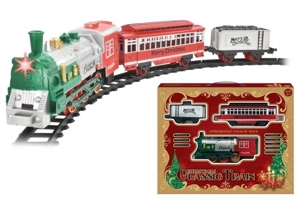 CLASSIC BATTERY OPERATED CHRISTMAS TRAIN SET