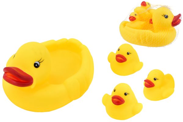 4PC DUCK FAMILY BATH SET