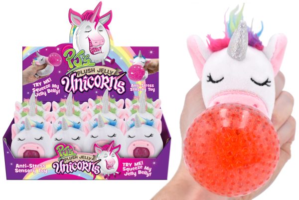 PLUSH JELLY SQUEEZERS - UNICORNS