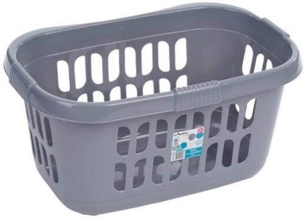 WHAM CASA HIPSTER LAUNDRY BASKET SILVER