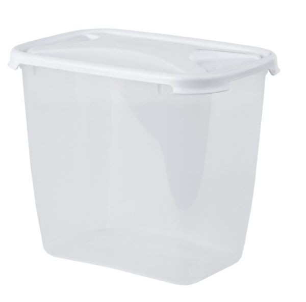 WHAM CUISINE 2.4L DEEP RECT FOOD BOX & LID CLEAR/ICE WHITE