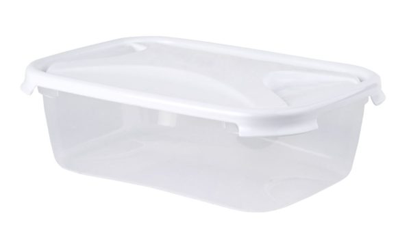 WHAM CUISINE 4.5L RECT FOOD BOX & LID CLEAR/ICE WHITE