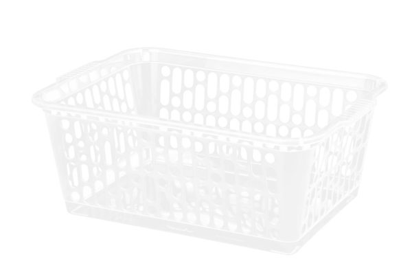 WHAM SINGLE LARGE HANDY BASKET - CLEAR