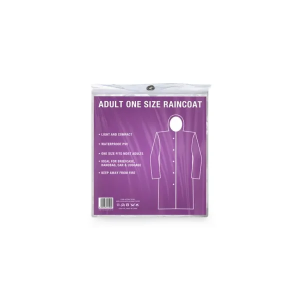 UNISEX PVC ADULT RAINCOAT / PONCHO