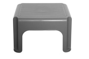 WHITEFURZE 40CM STOOL SILVER