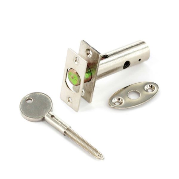 SECURIT S1083 SECURITY BOLT + 1 KEY NICKLE PLATED