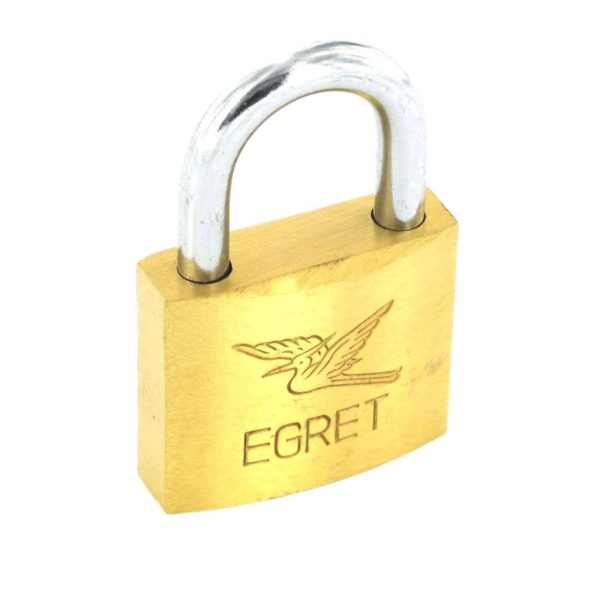 SECURIT S1133 EGRET BRASS PADLOCK CYLINDER ACTION 25MM WITH 3 KEYS