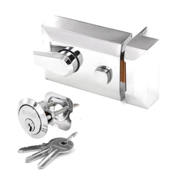 SECURIT S1728 POLISHED CHROME PLATED DL NIGHTLATCH STD