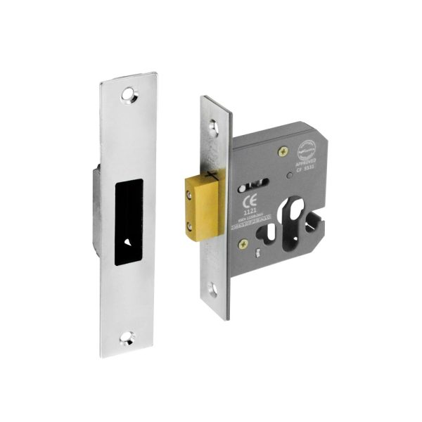 SECURIT S1855 EURO DEADLOCK NICKLE PLATED 63MM