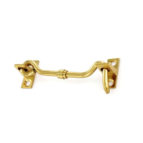 SECURIT S2556 BRASS CABIN HOOK 75MM