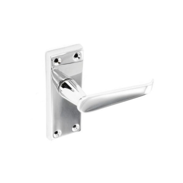 SECURIT S2706 CHROME PLATED FLAT LATCH HANDLES 115MM