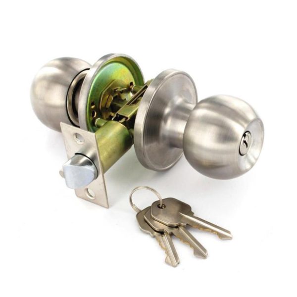 SECURIT S2953 STAINLESS STEEL ENTR. LOCK KNOBSET 60/70MM