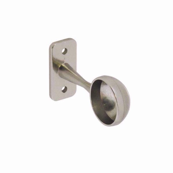 SECURIT S5531 END BRACKET BRUSHED NICKEL 25MM