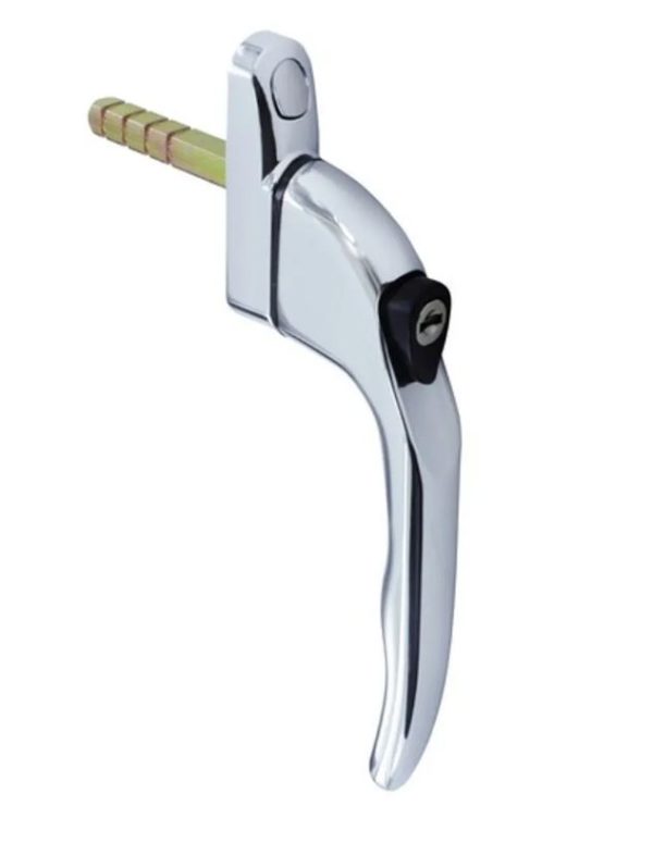 SECURIT S9502 INLINE ESPAG LOCK WIND.HANDLE PCHROME PLATED