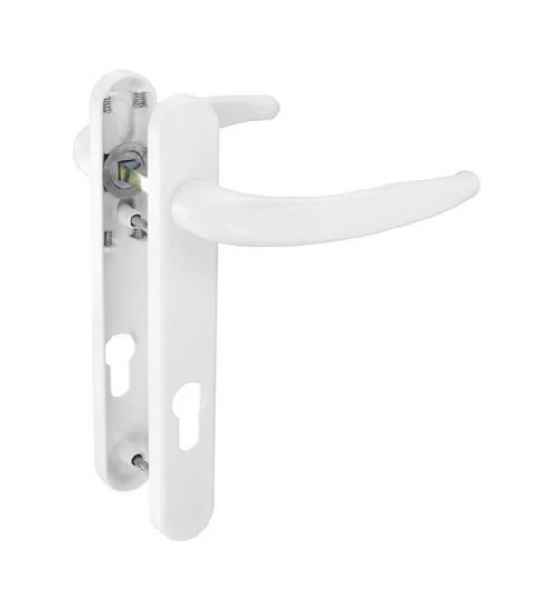 SECURIT S9601 UPVC DOOR HANDLE WHITE 92MM/122MM