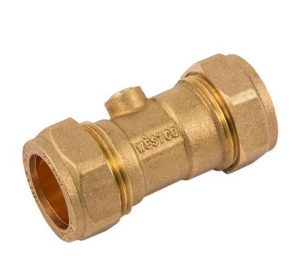 SECURPLUMB U9745 ISOLATING VALVE LP CXC BRASS 15MM