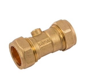SECURPLUMB U9749 ISOLATING VALVE LP CXC BRASS 22MM`