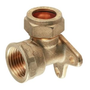 SECURPLUMB U9810 COMPRESS.WALLPLATE ELBOW 15MMX1/2