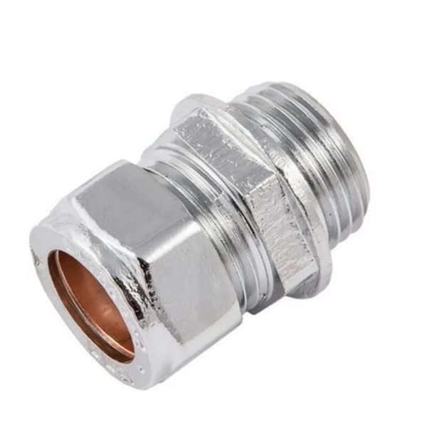 SECURPLUMB U9816 COMPRESS.COUPLING CXMI CHROME PLATED 15MMX1/2