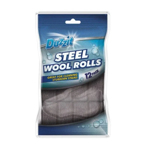 DUZZIT STEEL WOOL ROLLS 12PCS 5GM