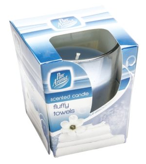 PAN AROMA CLEAR GLASS CANDLE - FLUFFY TOWELS