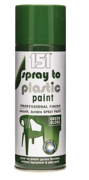 151 SPRAY TO PLASTIC PAINT GREEN GLOSS 400ML