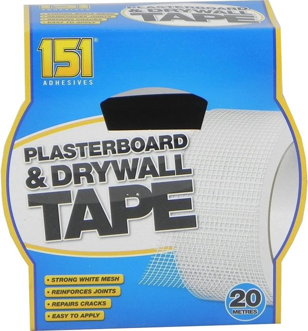 151 PLASTERBOARD DRYWALL TAPE 20M X 48MM X 0.25MM