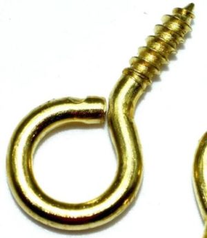 FAST PAK VALUE 2524 65MM SCREW EYES BRASSED 3 PER PACK