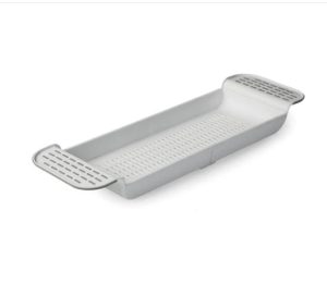 BLUE CANYON EXTENDABLE OVER BATH RACK - WHITE